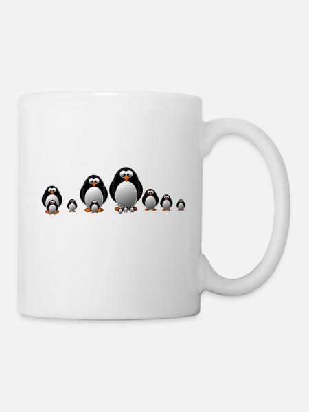 Pinguine - Tasse - Weiß