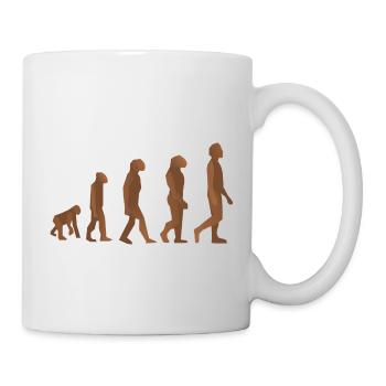 neanderthal cave man caveman steinzeit2 - Mug - white - Right