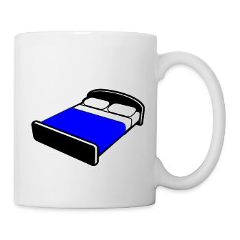 bett bed schlafen schlafzimmer sleeping room60 - Tasse - Weiß - Rechts