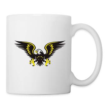 adler eagle bussard falke habicht hawk falcon53 - Tasse - Weiß - Rechts