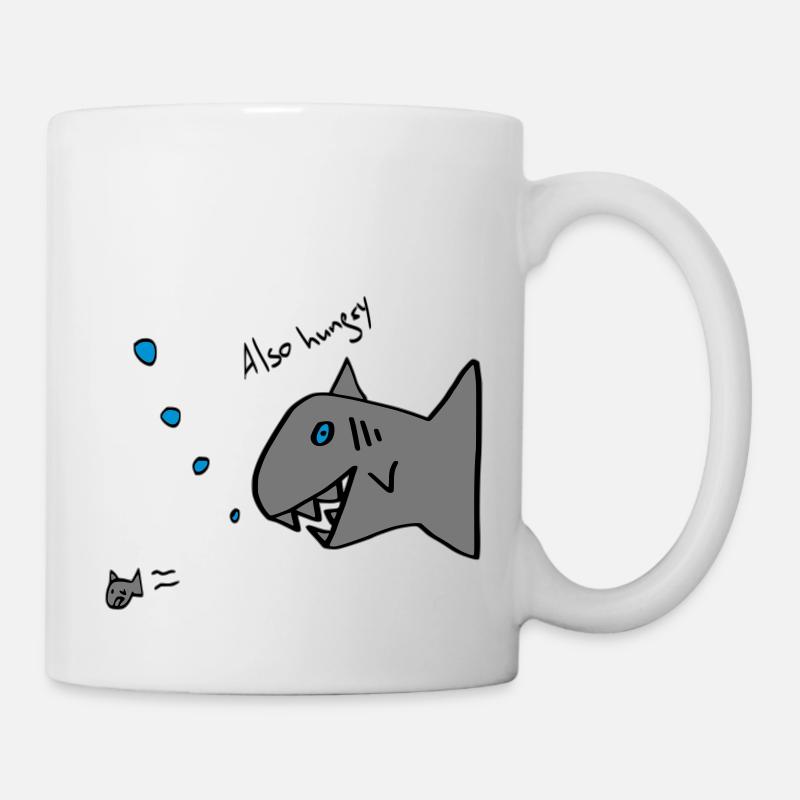 also hungry fish - Mug - white