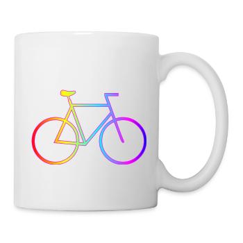 bicyclke bike fahrrad fahren fahrer driver - Tasse - Weiß - Rechts
