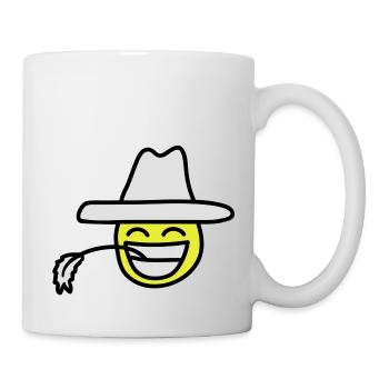 cowboy_smiley - Mug blanc - blanc - Droite