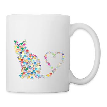 Heart Hearts Heart I Love You I Love You U23 - Mug - white - Right