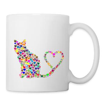Hearts Hearts Heart I Love You I Love You U24 - Mug - white - Right