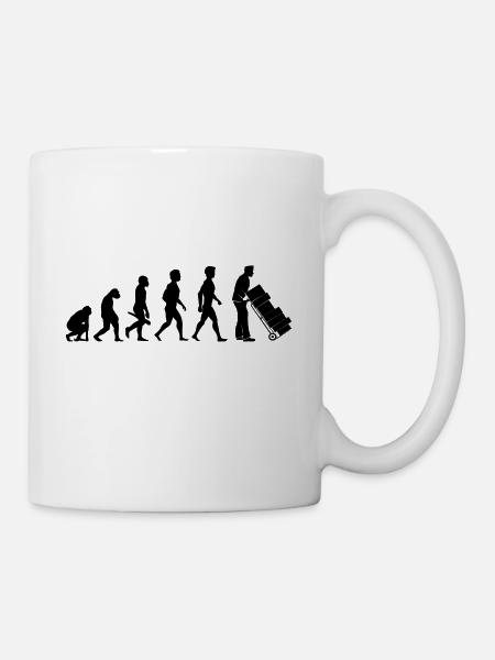 paketbote paketzusteller spedition spediteur3 - Tasse - Weiß