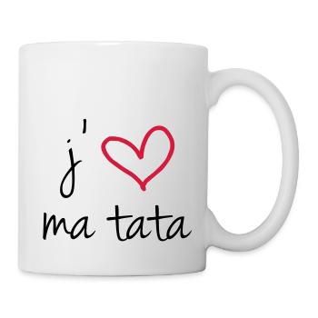 I love my tata - Mug - white - Right