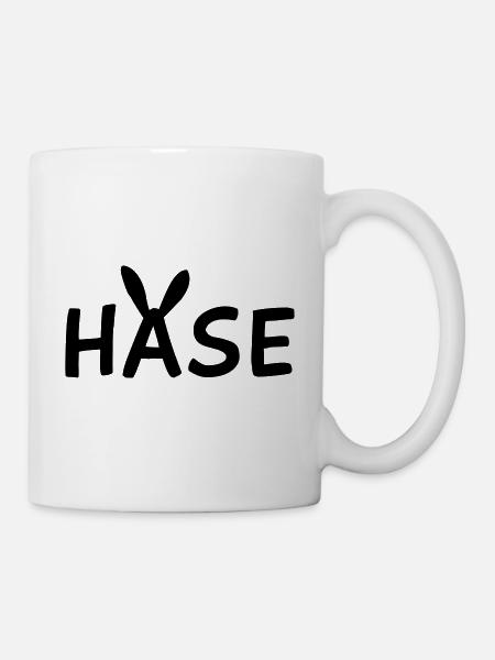 Hase - Tasse - Weiß