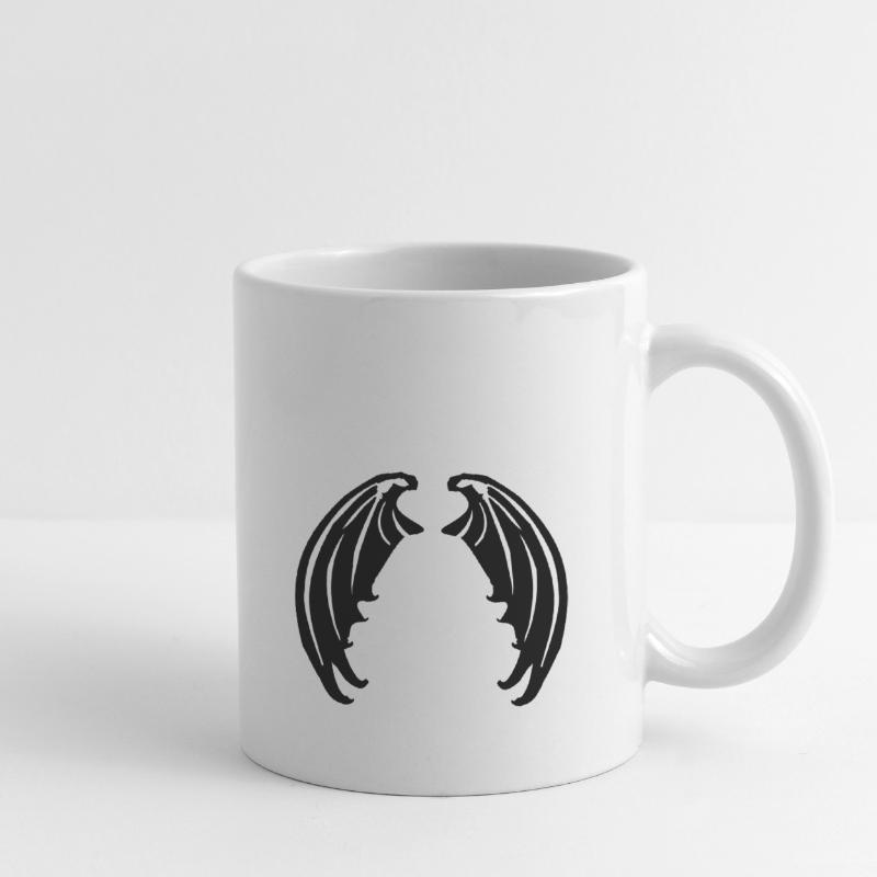 Flügel von Vampiren oder Teufelchen Tasse