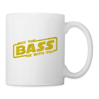 May The Bass Be With You Electro Party Techno EDM - Mug - white - Right