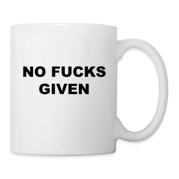 NO FUCKS GIVEN - Mug - white - Right