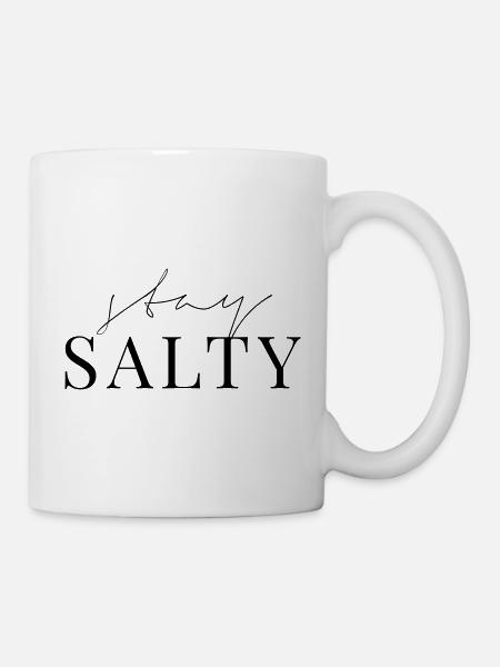 rester salé - Mug blanc - blanc