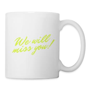 We Miss You Grief Farewell Gift - Mug - white - Right