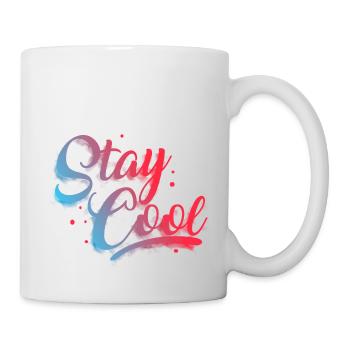 reste detendu - Mug blanc - blanc - Droite