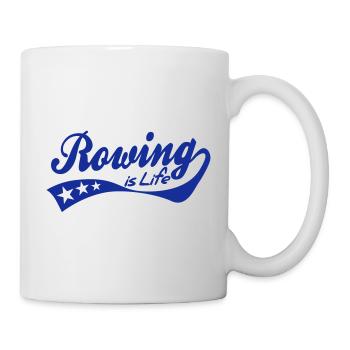 rowing is life - retro - Tasse - Weiß - Rechts