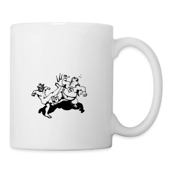 Vitamin C gegen freie Radikale (Kick) - Tasse - Weiß - Rechts