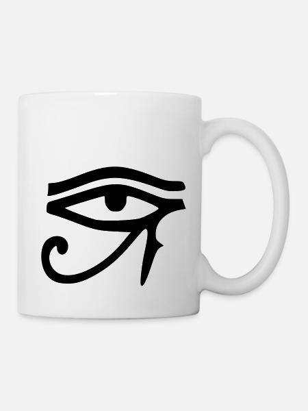 auge_des_horus - Tasse - Weiß