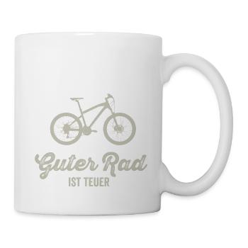 Mountainbike Guter Rad Ist Teuer - Tasse - Weiß - Rechts