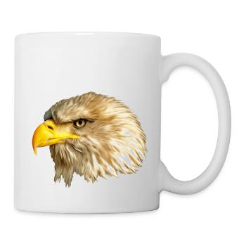 Adler Weißkopfseeadler Seeadler Wappentier USA - Tasse - Weiß - Rechts