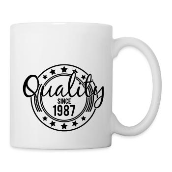 Birthday - Quality since 1987 (de) - Tasse - Weiß - Rechts