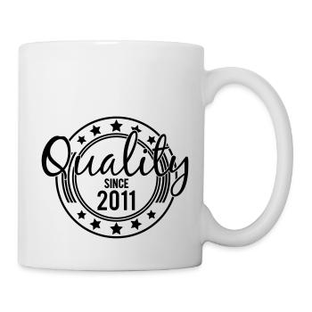 Birthday - Quality since 2011 (uk) - Mug - white - Right