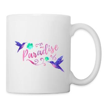 Paradise Watercolor - Tasse - Weiß - Rechts
