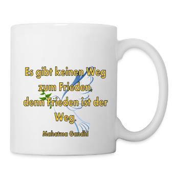 Friedensweg - Tasse - Weiß - Rechts