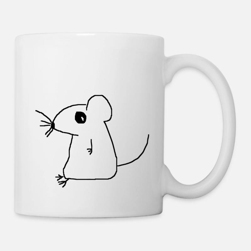 Maus - Tasse - Weiß