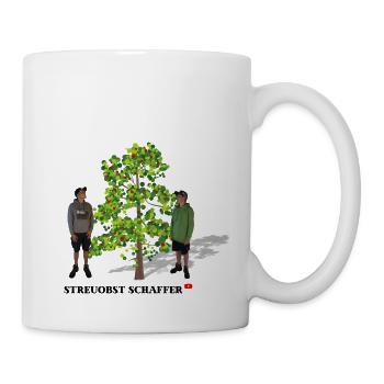 Scattered fruit Schaffer and her apple tree - Mug - white - Right