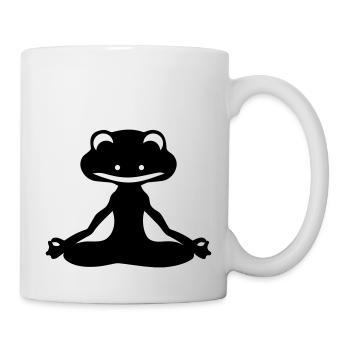 Frog Yogi - Mug blanc - blanc - Droite