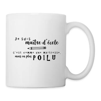 Es ist wie eine Geliebte, aber haariger - Tasse - Weiß - Rechts