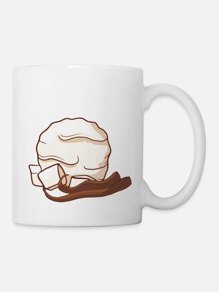 Vanille Eis Speiseeis Eiskrem Eiscreme Kugeleis - Tasse - Weiß