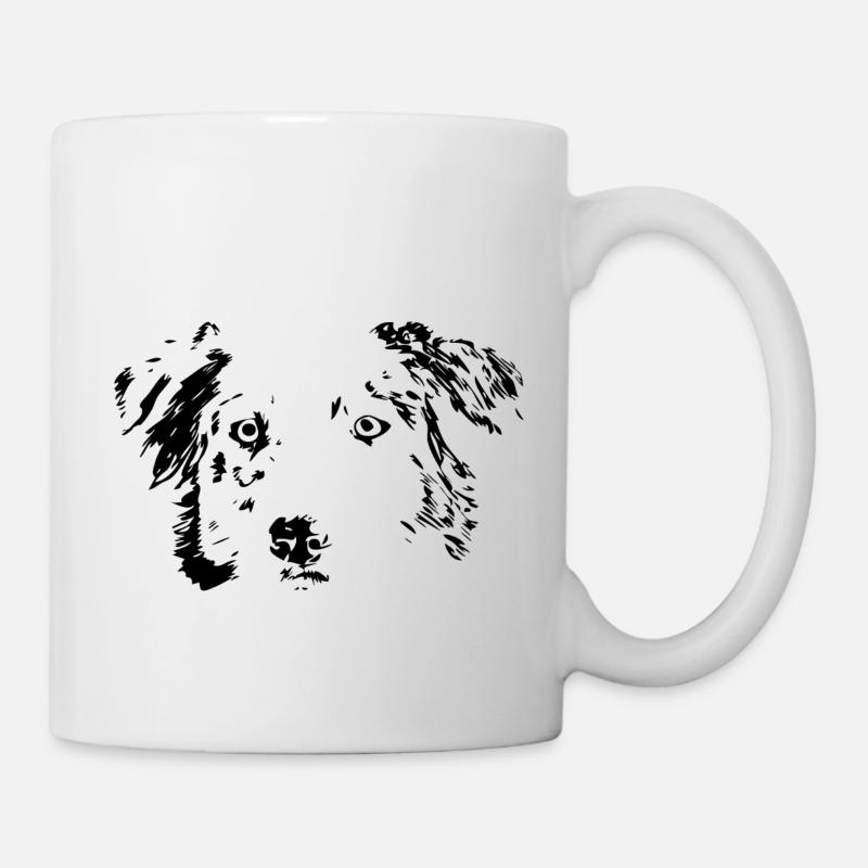 Dog, gift, Australian shepherd, idea - Mug - white