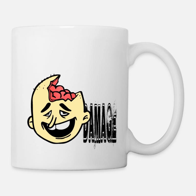 Dumm behindert Idiot - Tasse - Weiß