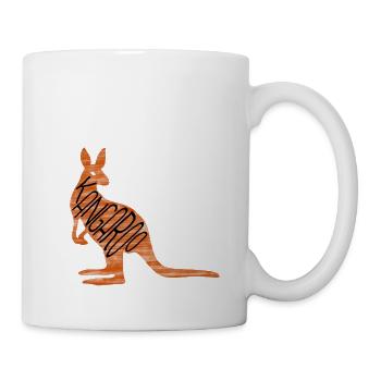 Kangaroo - Australia - Gift Idea - Tshirt - Mug - white - Right