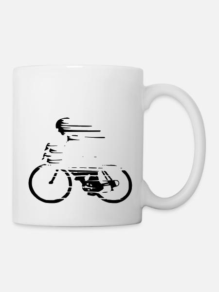 vélo de course - Mug blanc - blanc