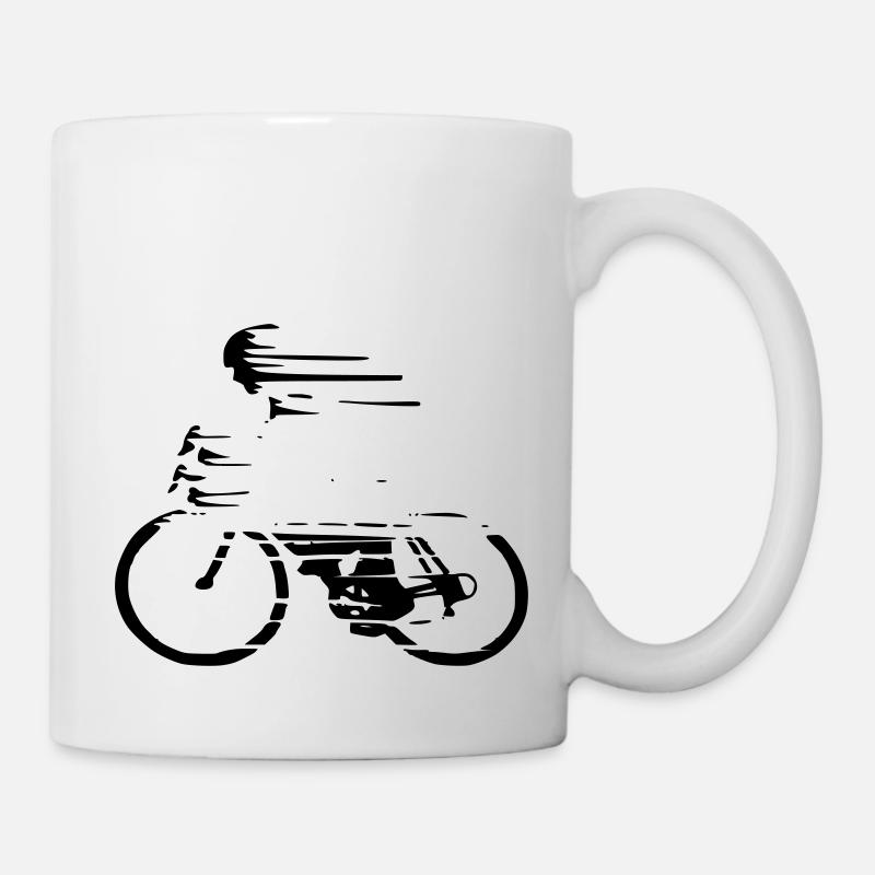 vélo de course - Mug blanc - blanc
