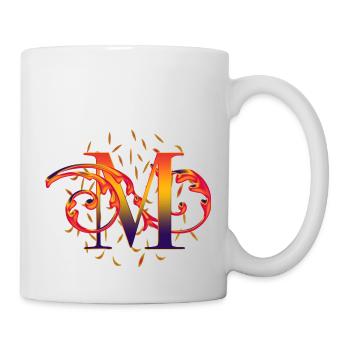 Buchstabe M - Tasse - Weiß - Rechts