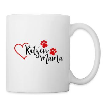Katzen Mama - Tasse - Weiß - Rechts