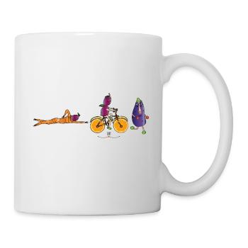 Triathlon - Tasse - Weiß - Rechts