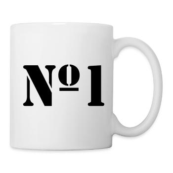 Nummer 1 - Tasse - Weiß - Rechts