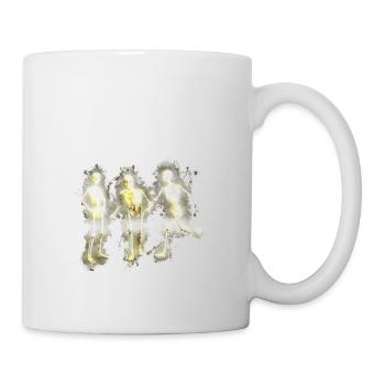 Os squelette halloween brillant brillant - Mug blanc - blanc - Droite