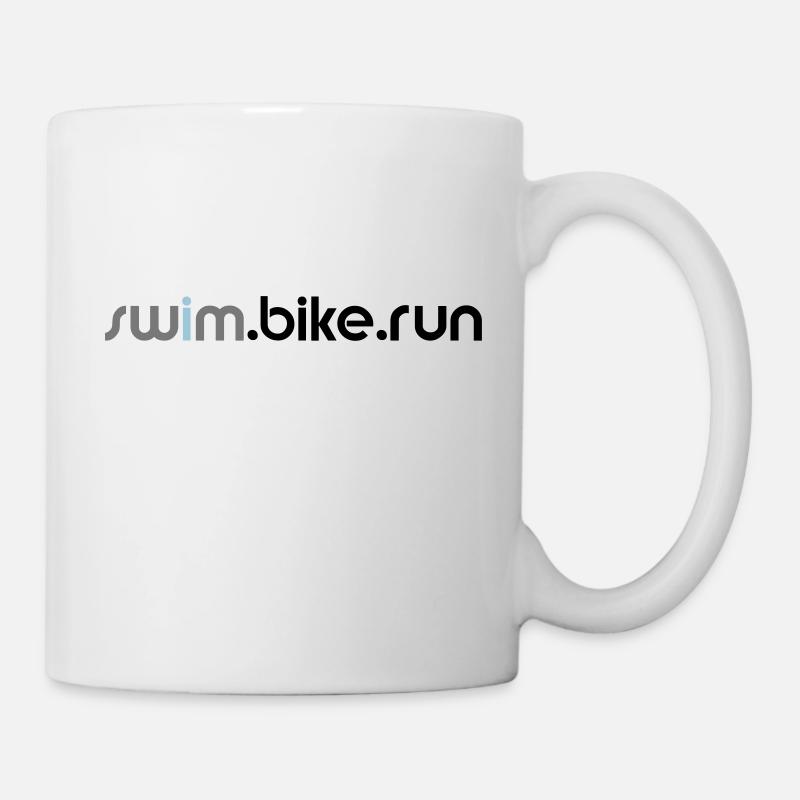 swim.bike.run Triathlon Triathlet Geschenk Sport - Tasse - Weiß