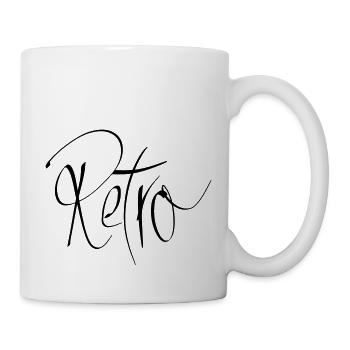 rétro - Mug blanc - blanc - Droite