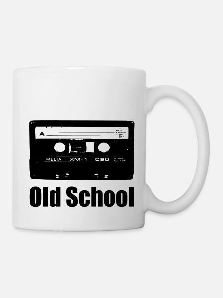 old school - Tasse - Weiß
