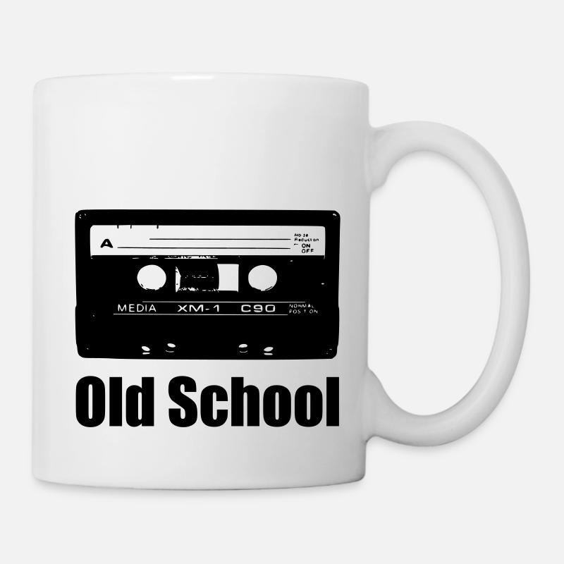 old school - Tasse - Weiß