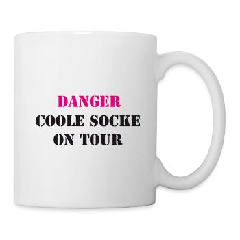 Danger - Coole Socke on Tour - Tasse - Weiß - Rechts