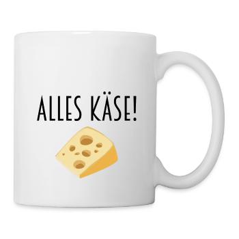 Alles Käse - Tasse - Weiß - Rechts
