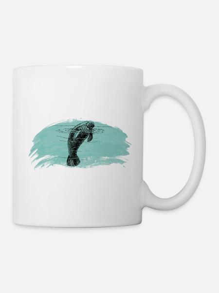 Manatee in the water - Mug - white