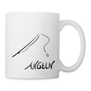angeln - Tasse - Weiß - Rechts